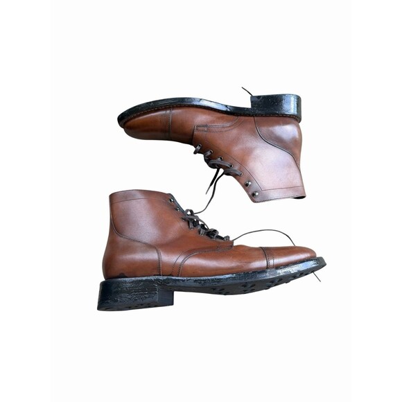 Thursday Boot Co Leather Brandy Captain Cap Toe Boots Men\'s 15 Chestnut Brown main image 5